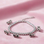 CRYSTAL BELL CHARM BRACELET