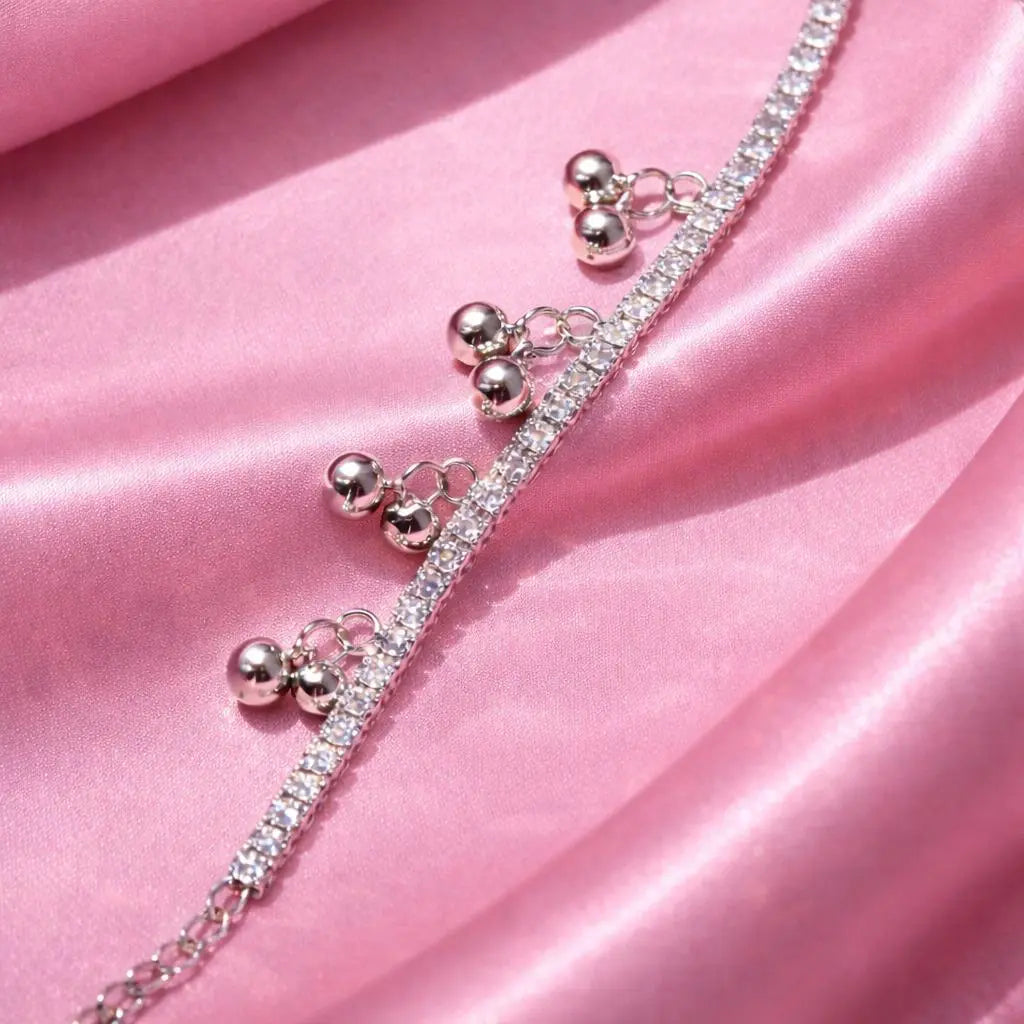 CRYSTAL BELL CHARM BRACELET