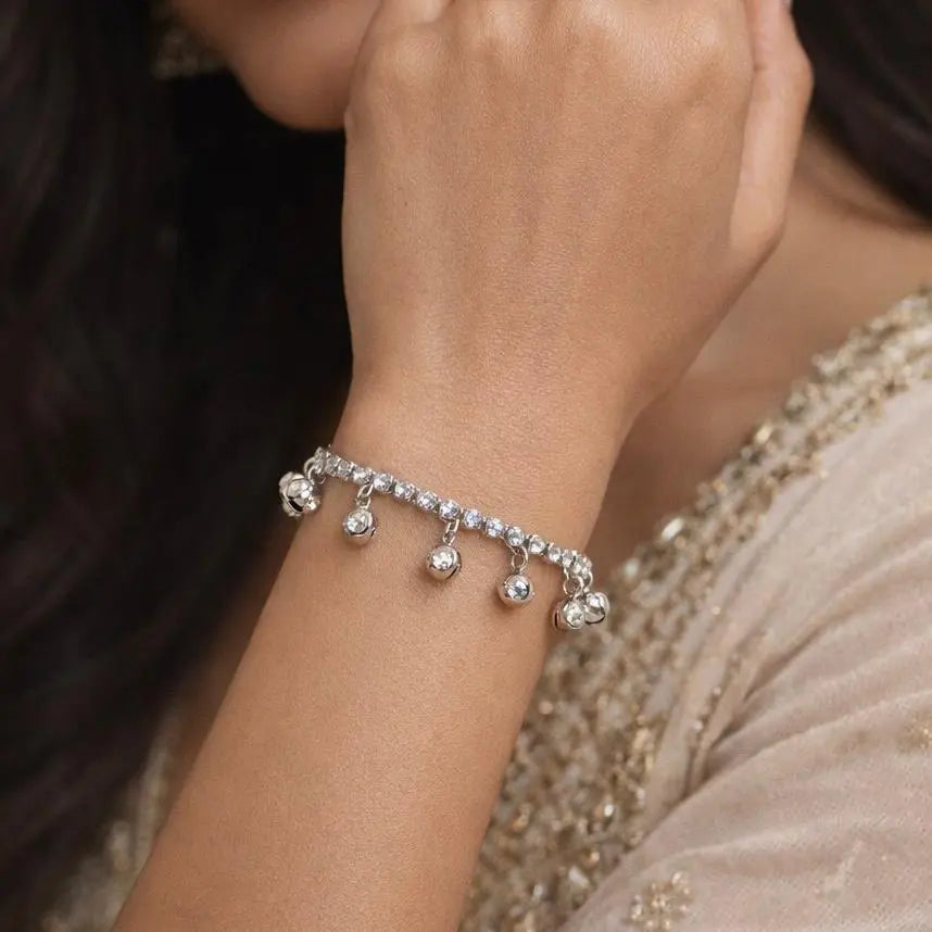 CRYSTAL BELL CHARM BRACELET
