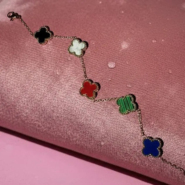 MULTICOLOUR CLOVER BRACELET