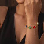 MULTICOLOUR CLOVER BRACELET