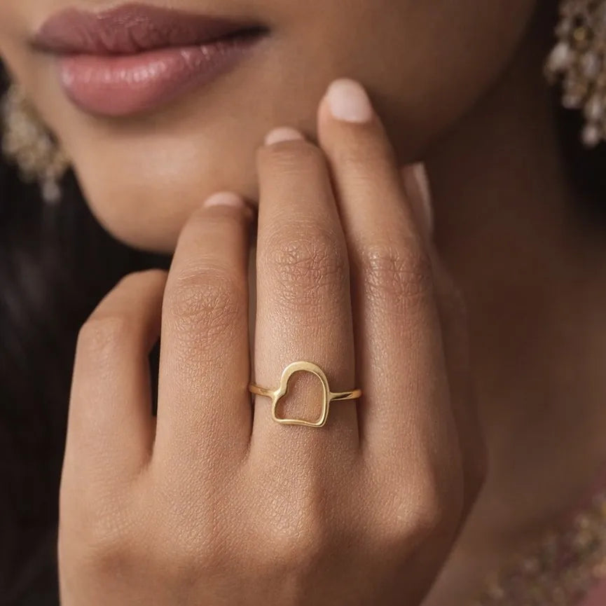 THE FRAME HEART RING