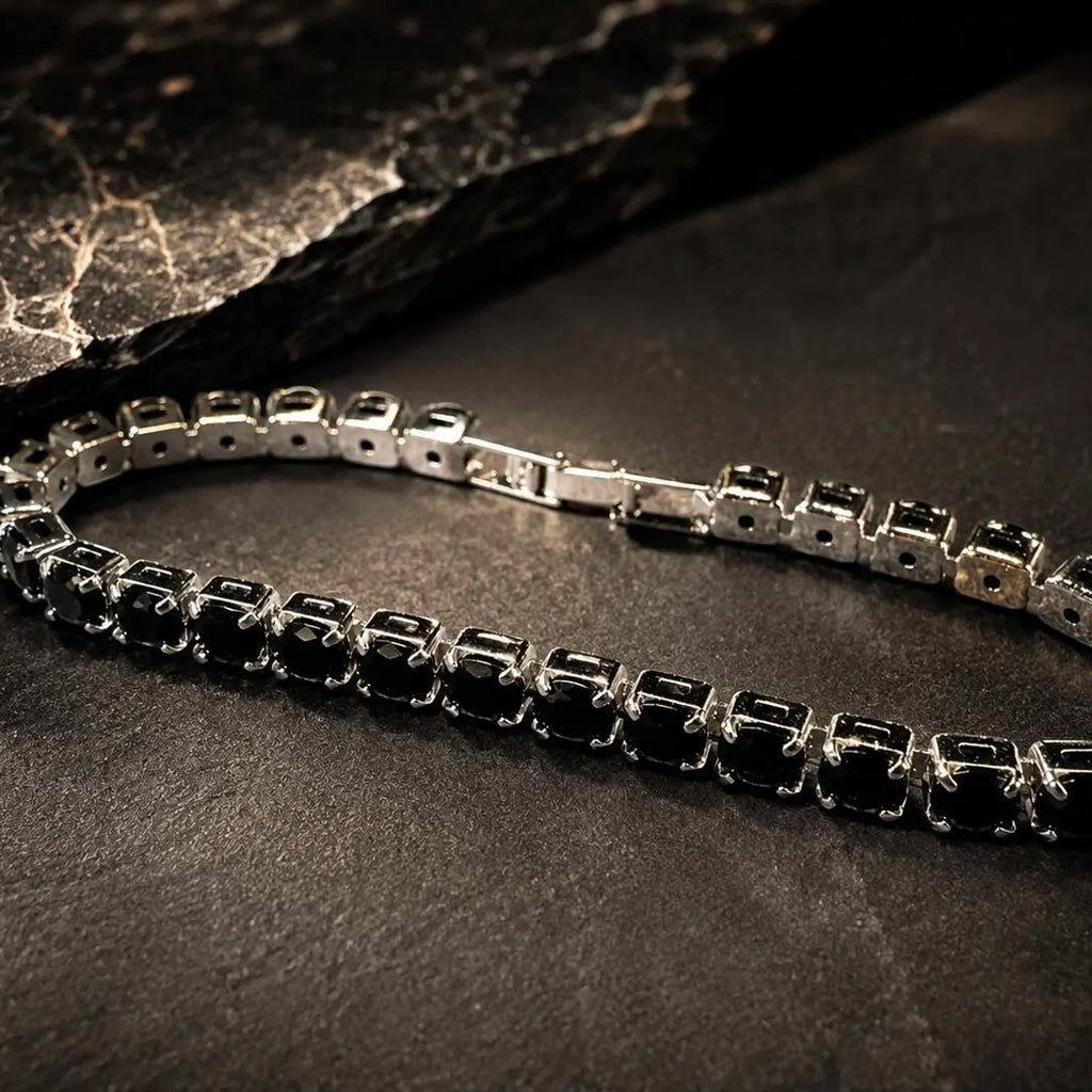 ZENITH BLACK TENNIS BRACELET