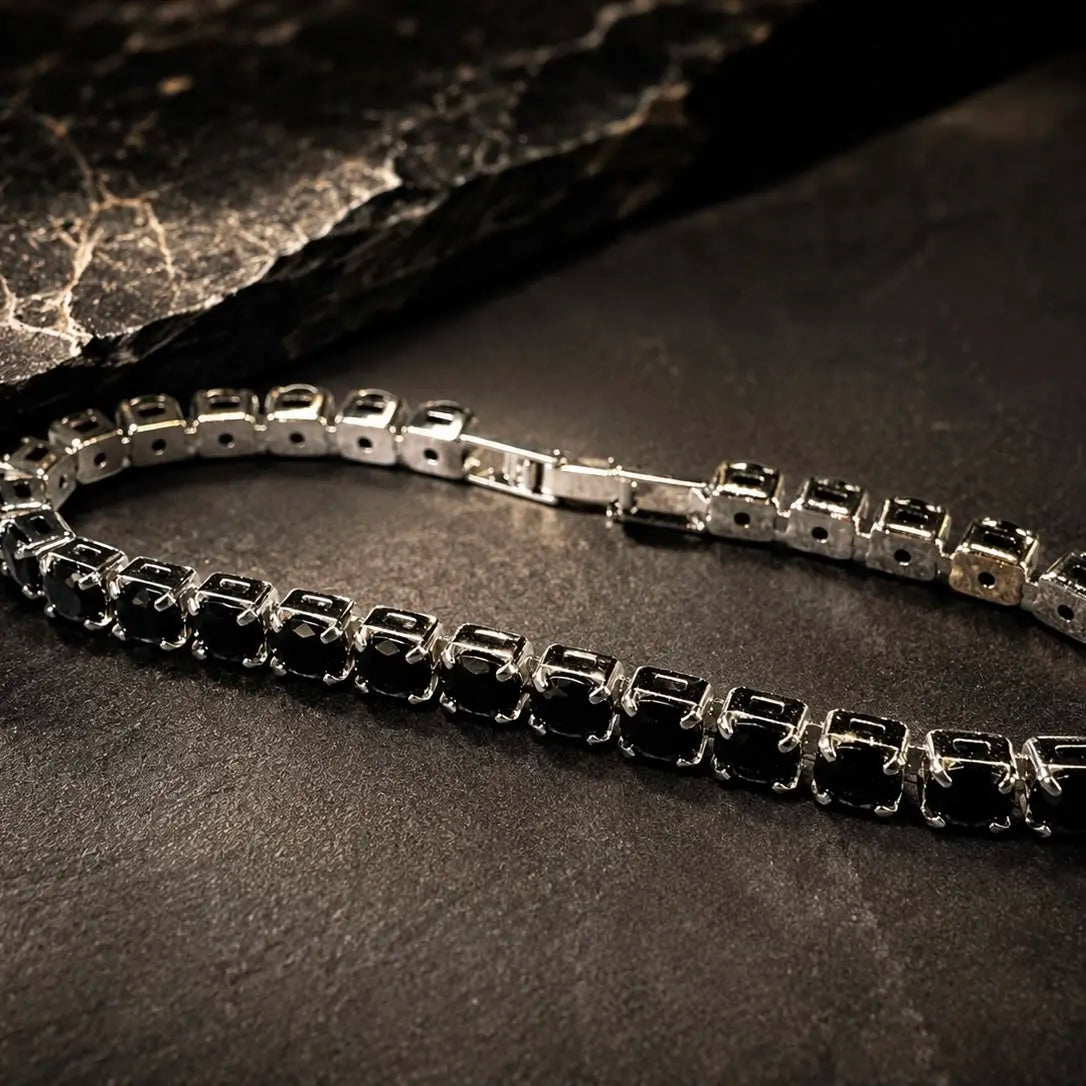 ZENITH BLACK TENNIS BRACELET
