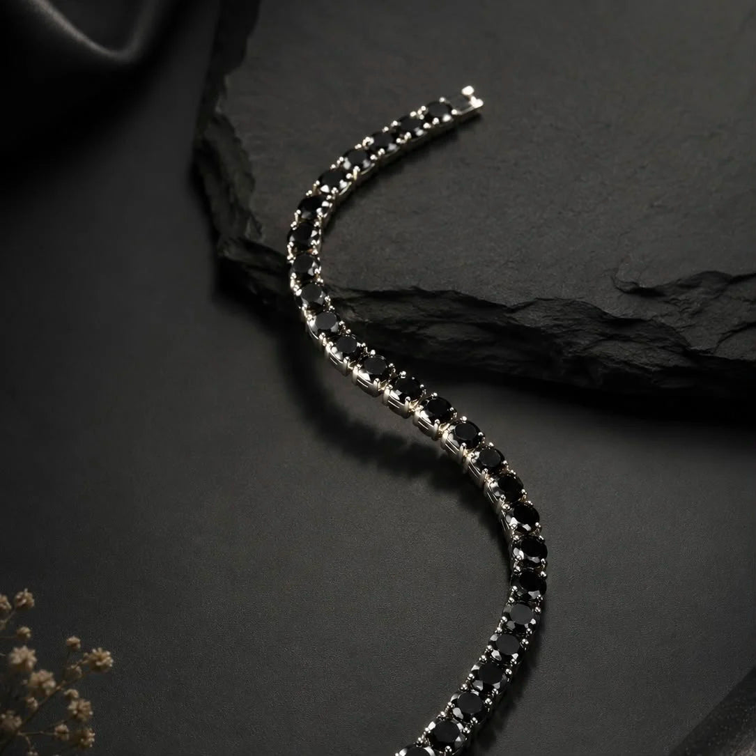 ZENITH BLACK TENNIS BRACELET