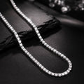 ZENITH SILVER TENNIS NECKLACE